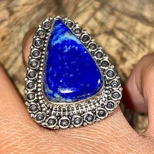 Lapis Lazuli Ring Size 9 1/4